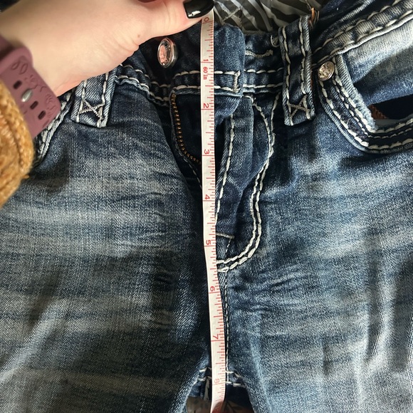 Rock Revival Faded Blue Flare Jeans - Picture 10 of 10